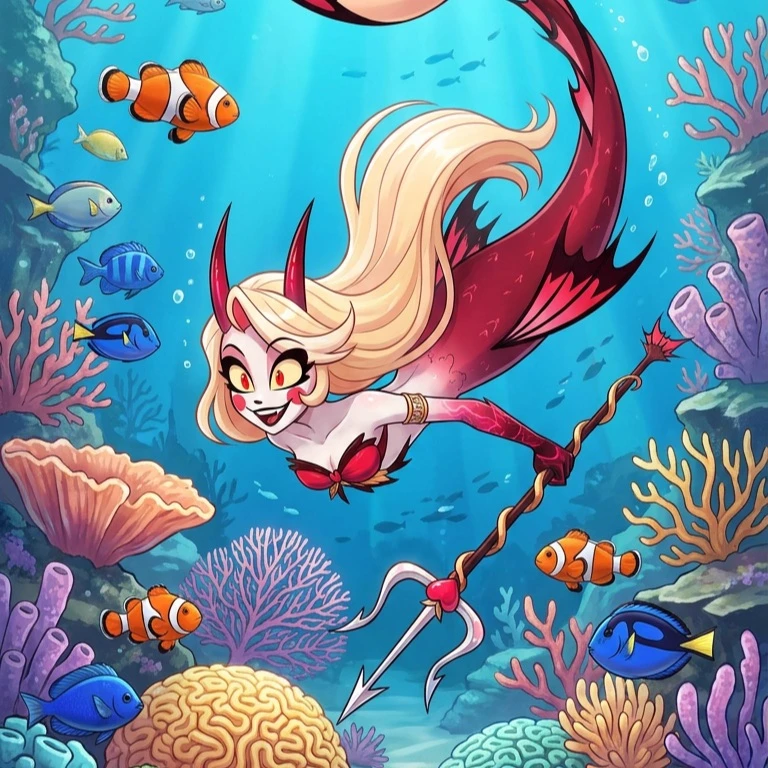 Hazbian hotel - merfolk AU thumbnail