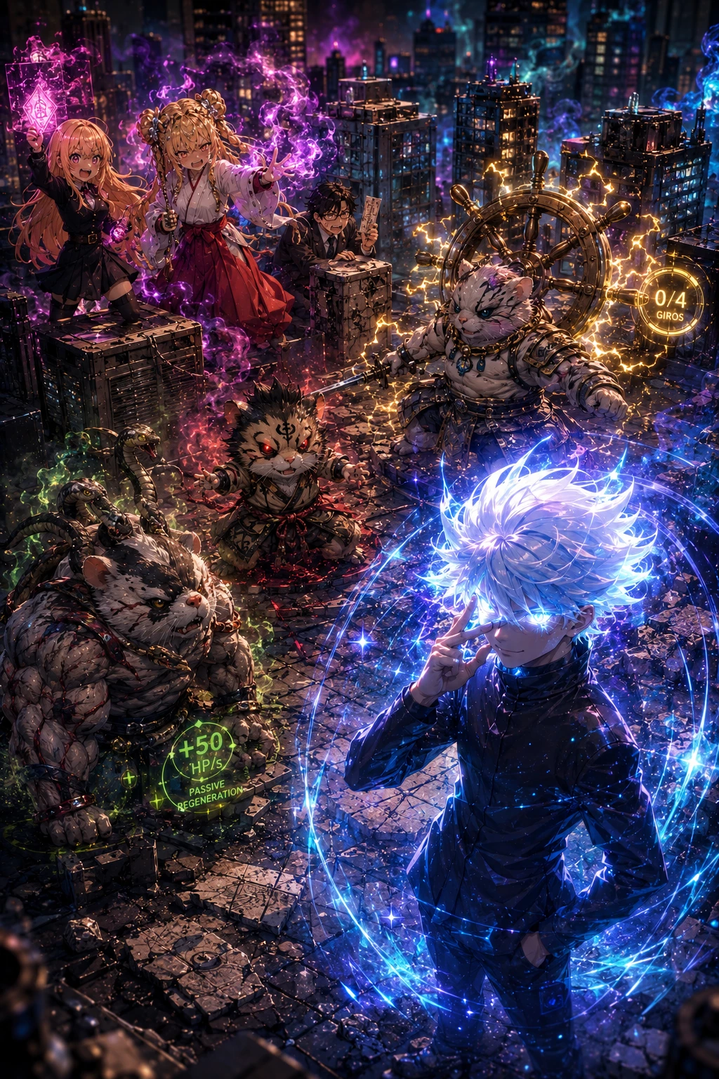 Gojo vs Sukuna - hamster scale 1:10 thumbnail
