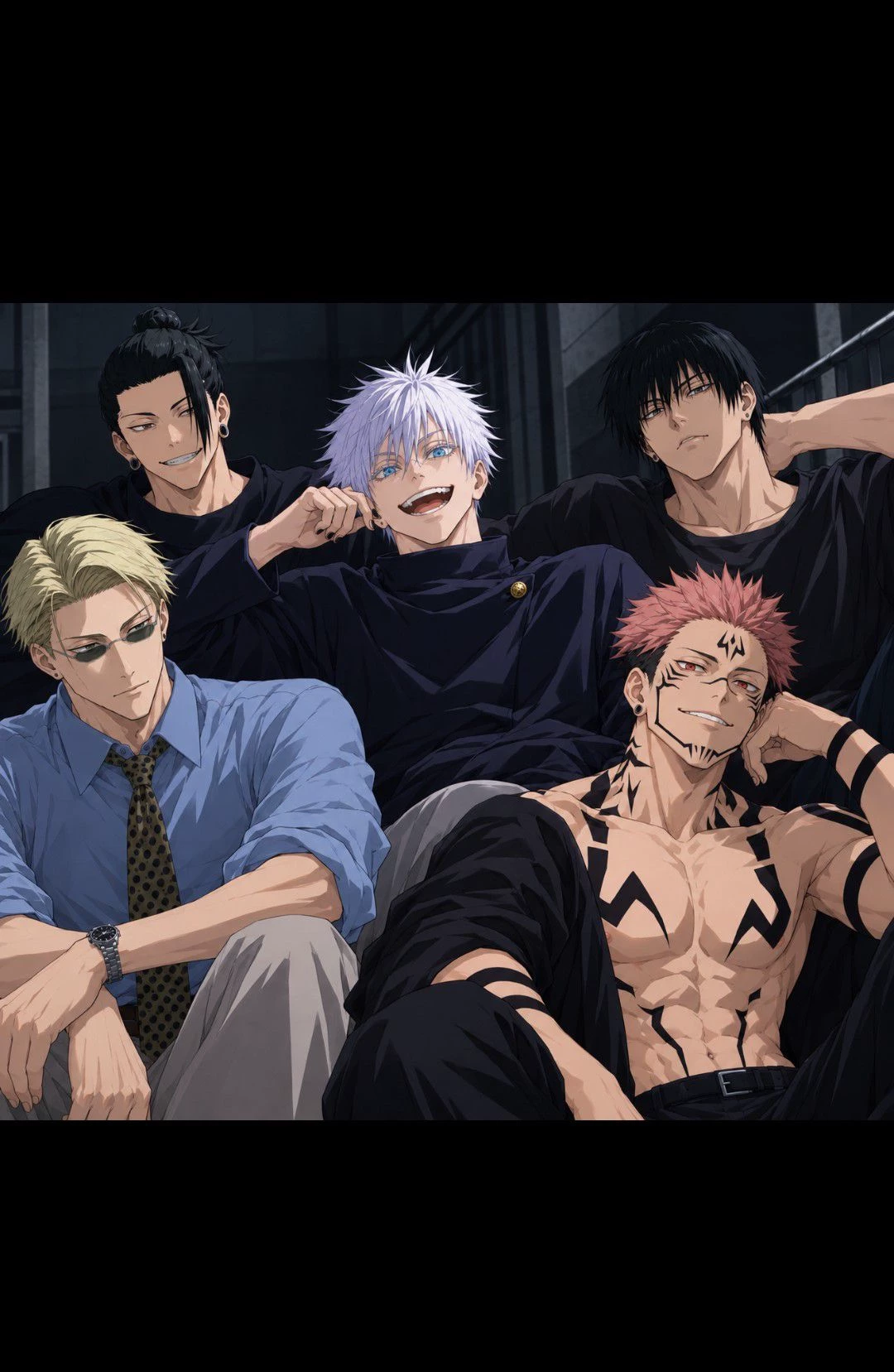 Satoru, Sukuna, Geto, Nanami and Toji, your 5 perverted husbands. thumbnail