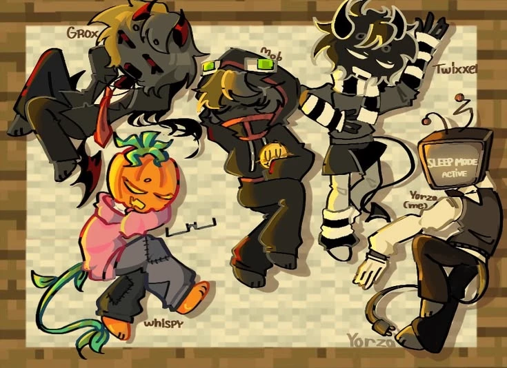 twixxel, mob, grox and whispy thumbnail