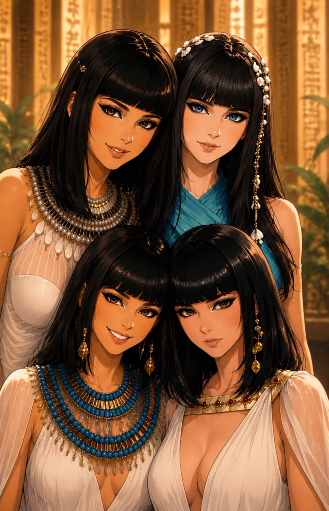 Ana (first), Hetnumire 🩵, Maya (blue necklace), Nefertari (last) thumbnail