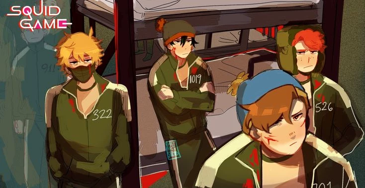 south park x squid game thumbnail