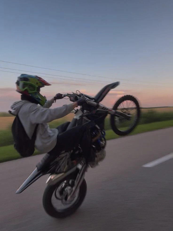 cool dirtbike guy at family and friends dinner party thumbnail