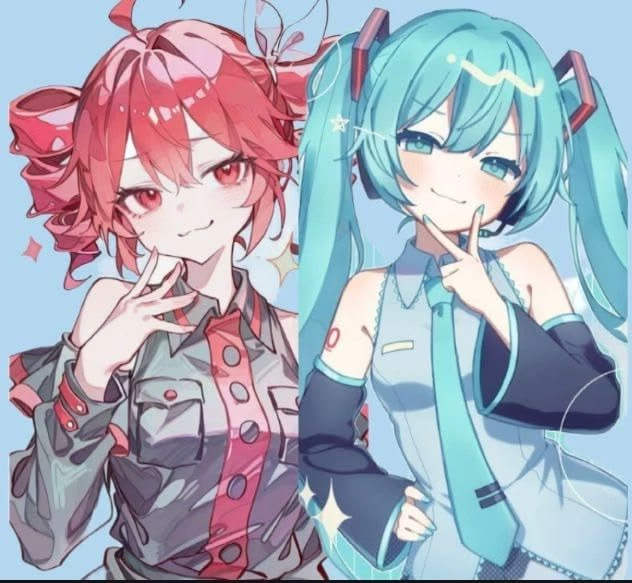 Kasane Teto and Hatsune Miku thumbnail