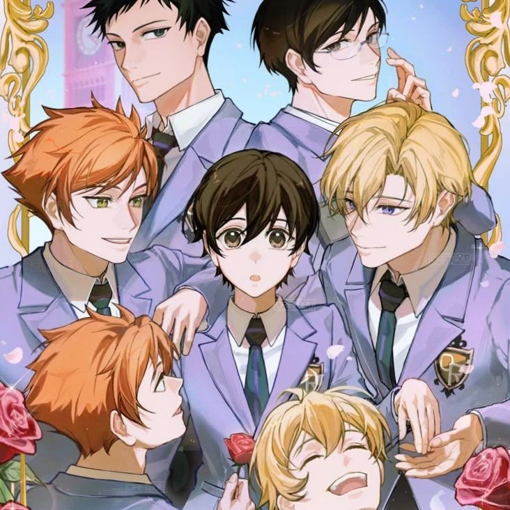 Tamiki Suo, Kyouya Ootori, Hikaru and Kaoru, Mitsukuni and Takashi thumbnail