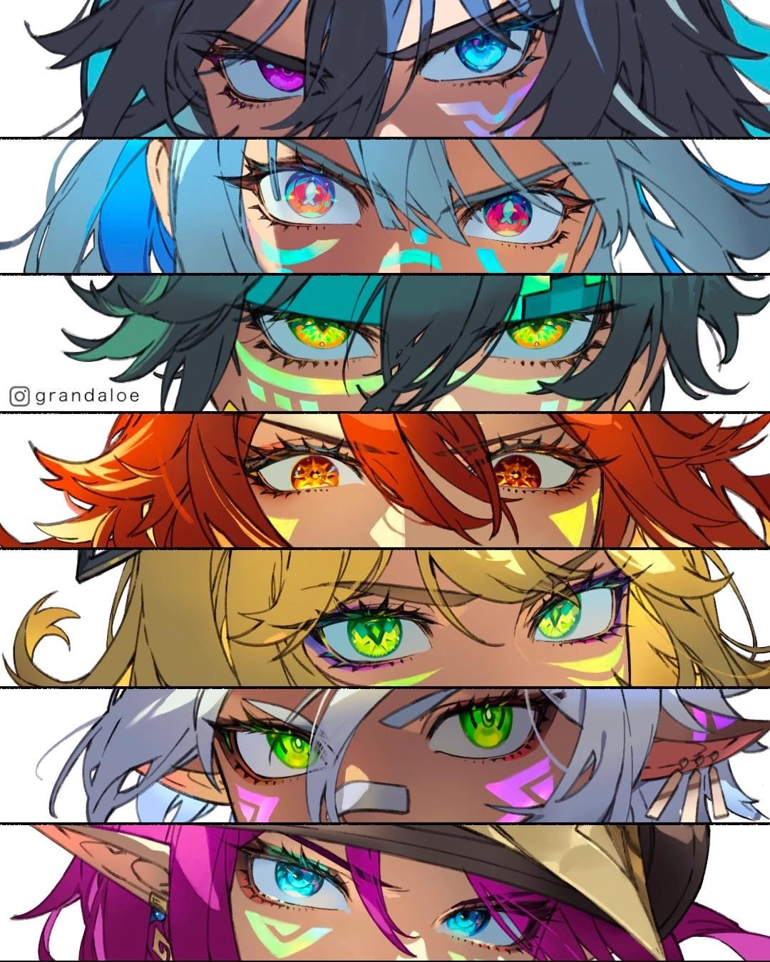 Mavuika, Ororon, Kinich, Mualani, Chasca, Xilonen and Iansan thumbnail