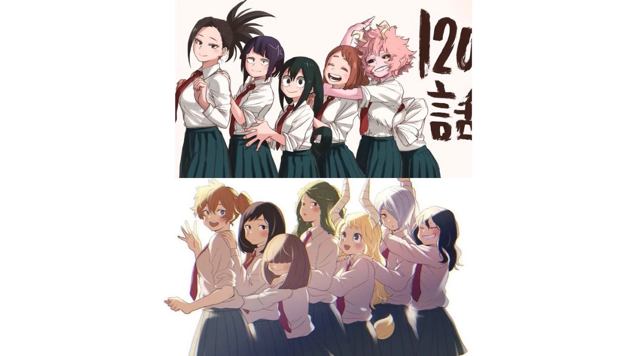 Class 1A and Class 1B girls thumbnail