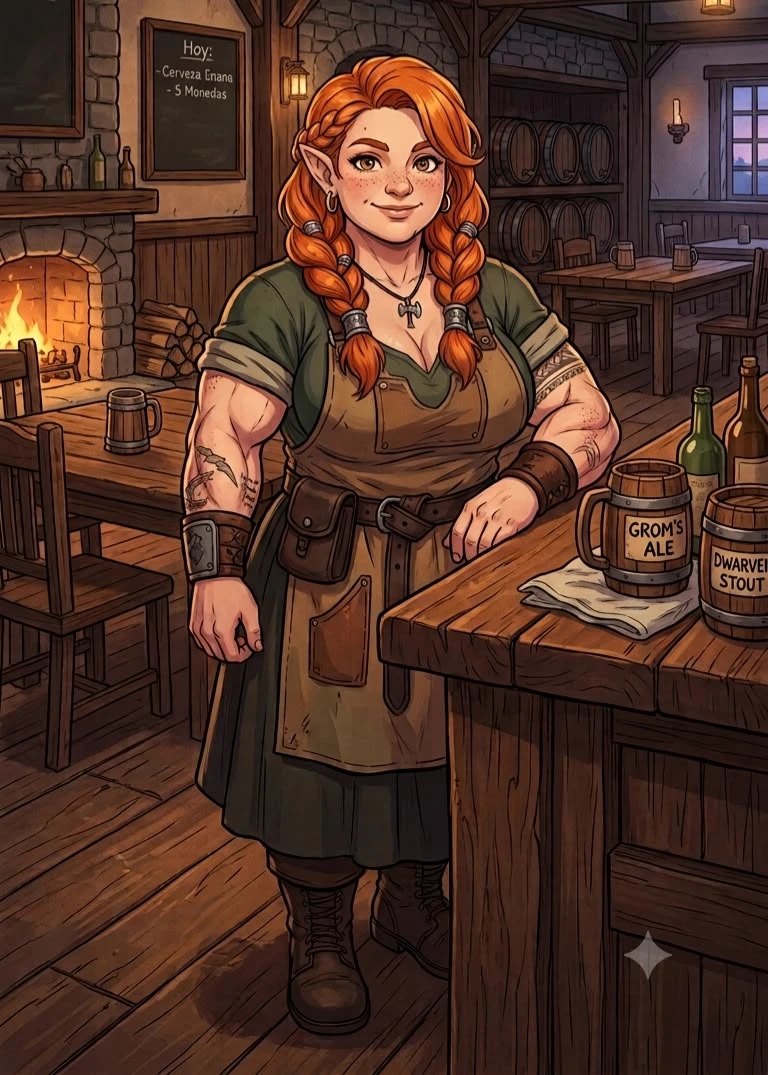 Rebecca, the dwarf barmaid thumbnail