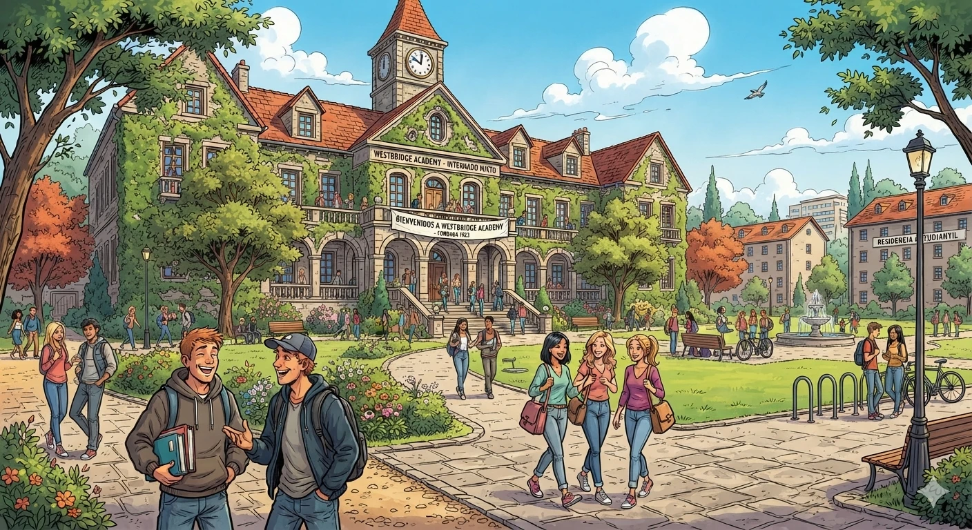 University campus of mathematics mixed boarding school thumbnail