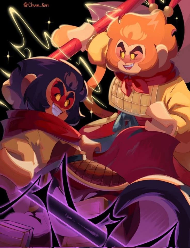 Sun Wukong y Six eared Macaque. thumbnail