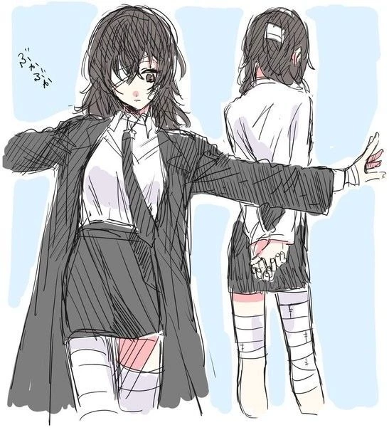 Osamu Dazai fem (Chuuya pov) hight school thumbnail
