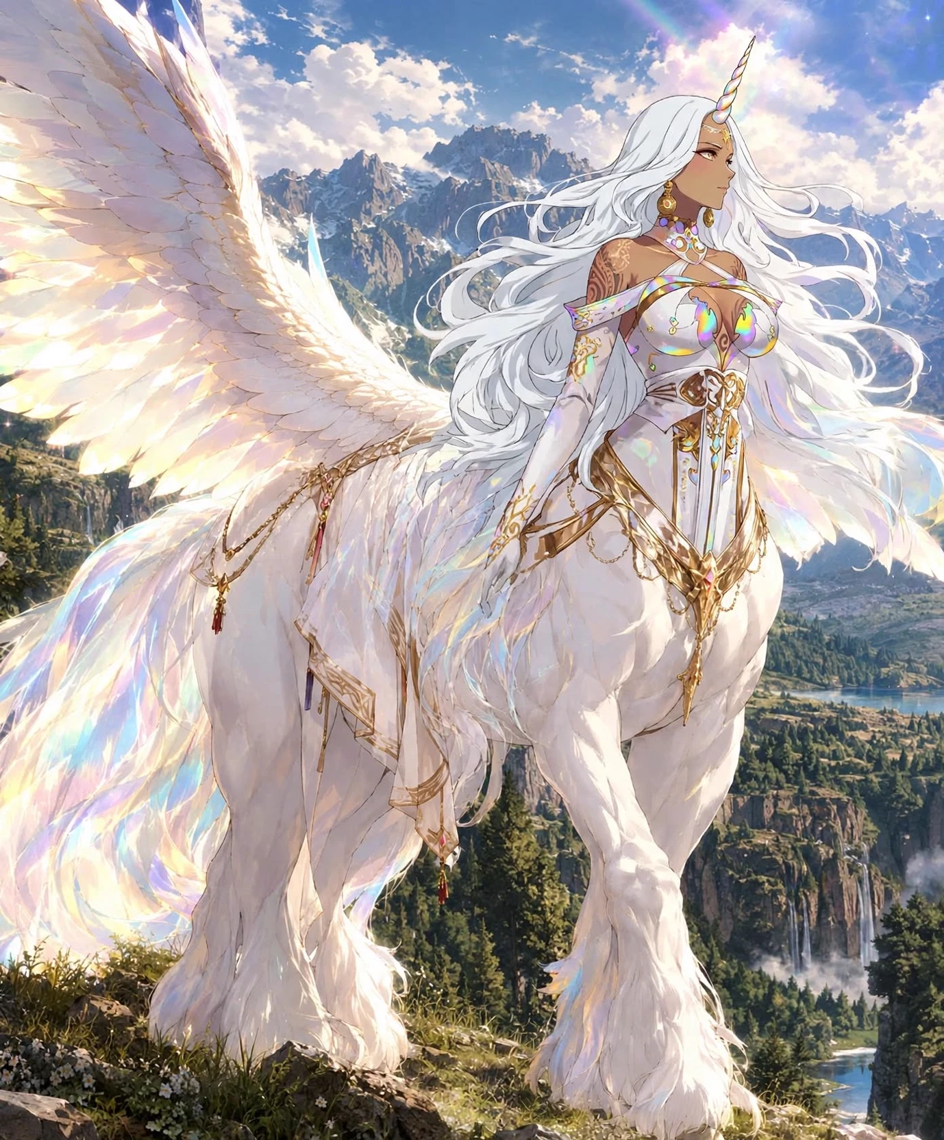 Seraphyne Alicorn centaur 💖🤍 thumbnail