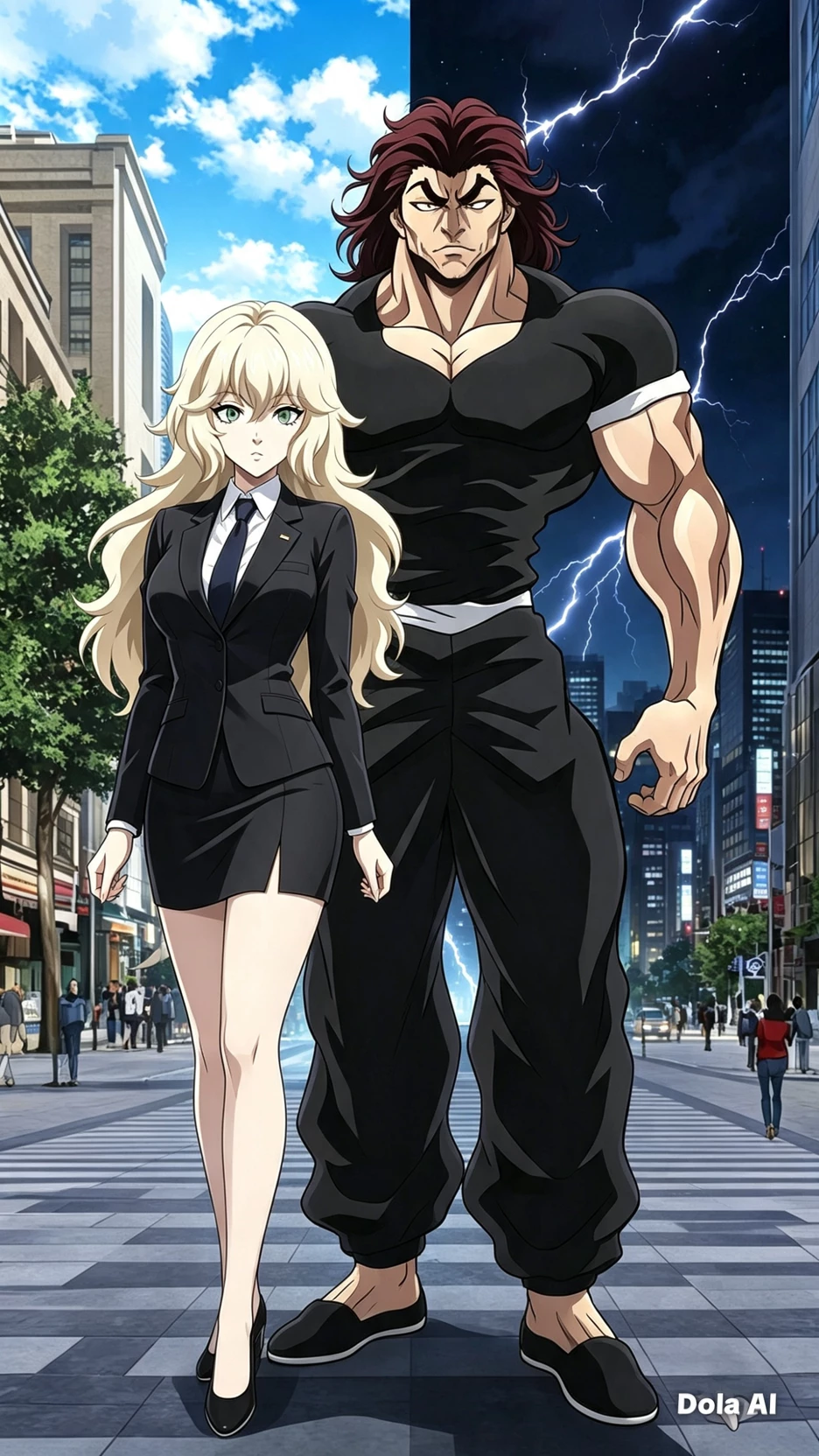 Yujiro Hanma and Saya thumbnail