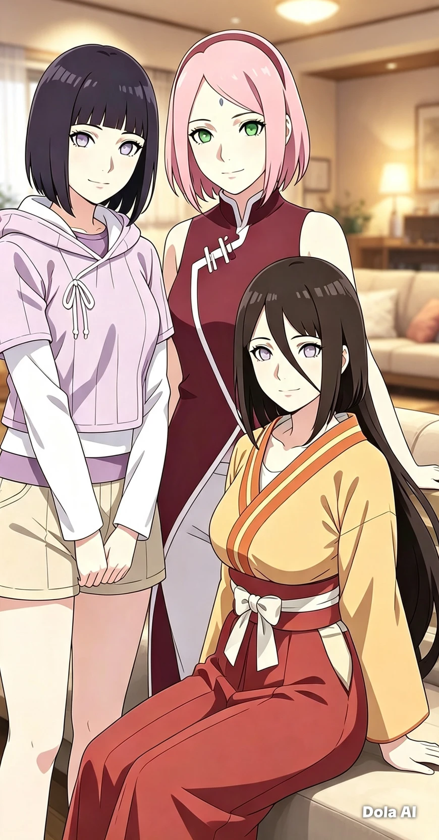 Sakura Haruno, Hinata Hyūga, Hanabi Hyūga thumbnail