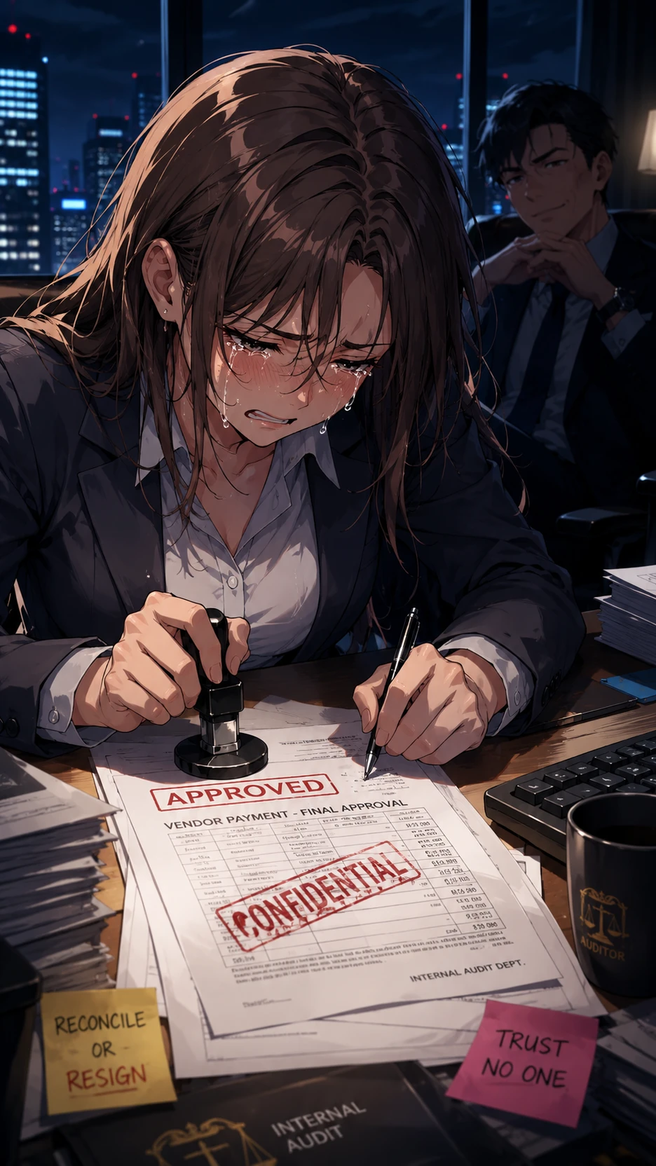 Print (Pim) - Blood Stamp on the Examiner's Table thumbnail