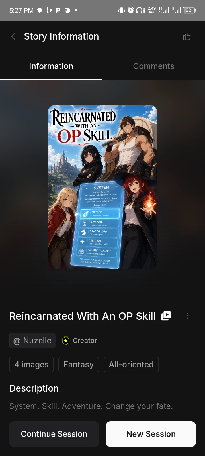 Reincarnated With An Op Skill. thumbnail