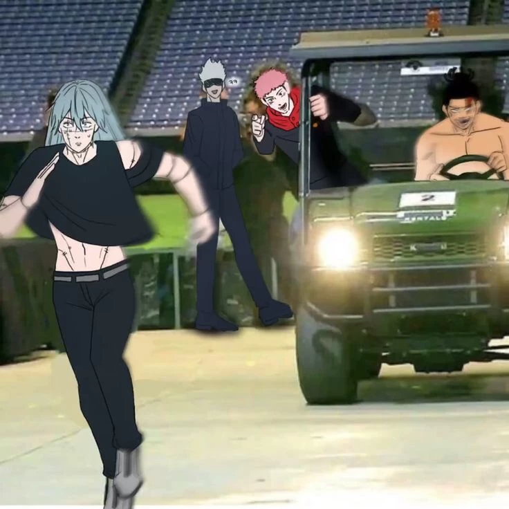 jujutsu kaisen riding the public bus thumbnail