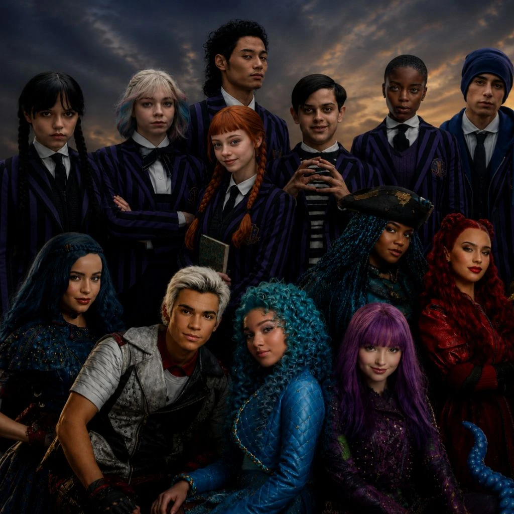 Descendants x Wednesday Addams thumbnail