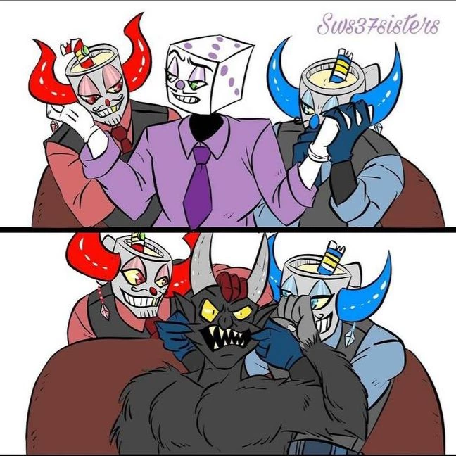 king dice The Devil,devil Cupheadd,devil Mugman ve sen thumbnail