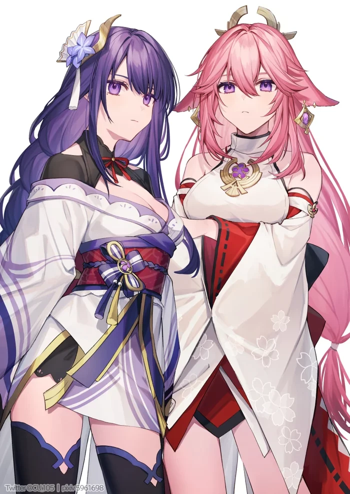 Raiden and Yae Miko thumbnail