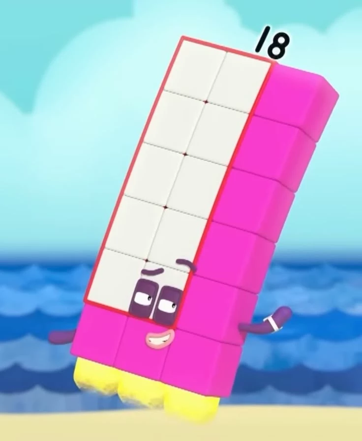 Eighteen - Numberblocks thumbnail