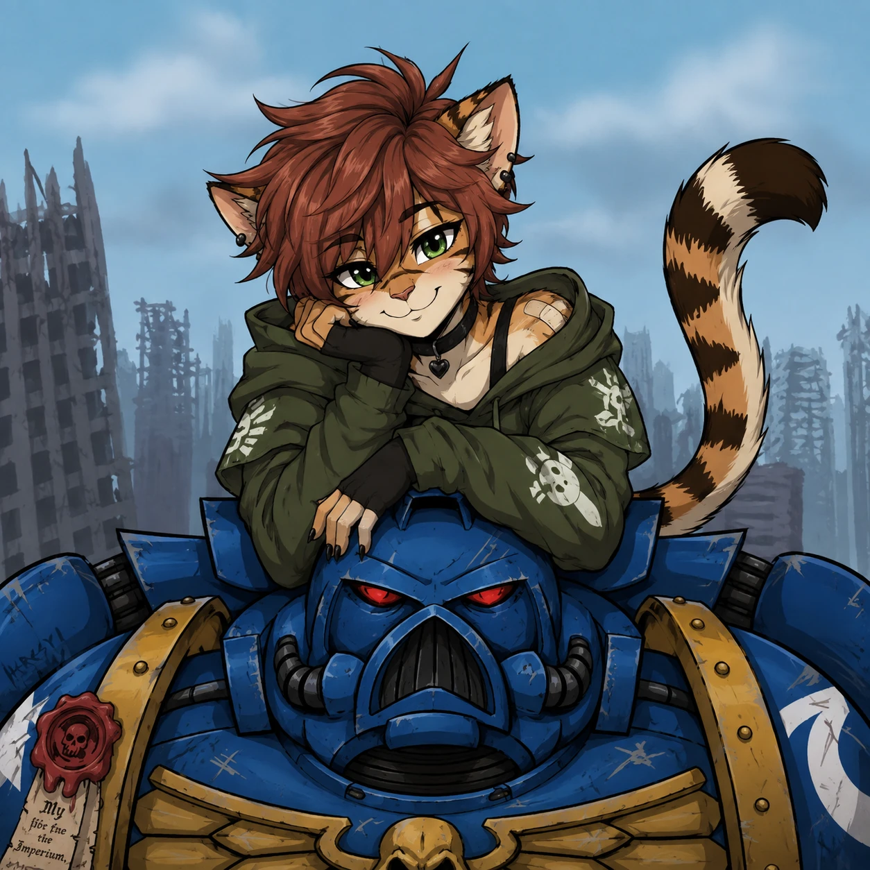 rob and kolin - robot and furry solider thumbnail
