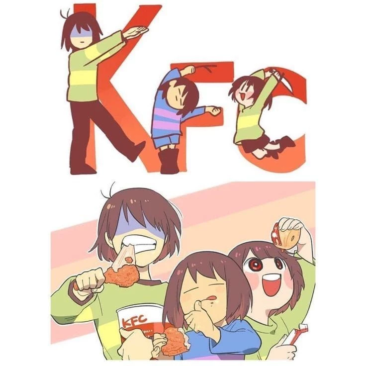 KFC - Kris, Frisk, Chara - Deltarune/Undertale thumbnail