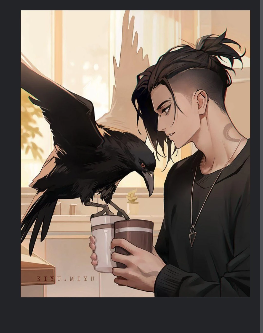 David and his boyfriend Neo went into a café. thumbnail