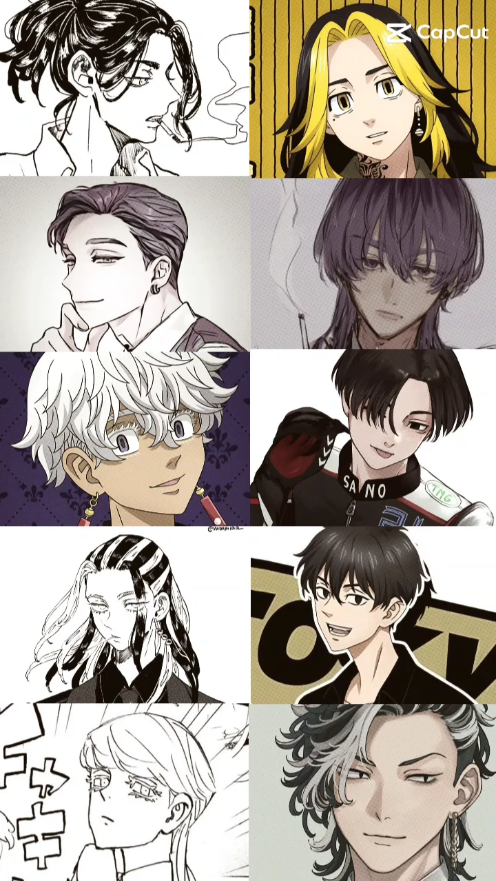 Baji, Kazutaro, Rindou & Ran, Izana, Mikey, Wakasa, Shinichiro, Kokonoi, Sanzu.  thumbnail