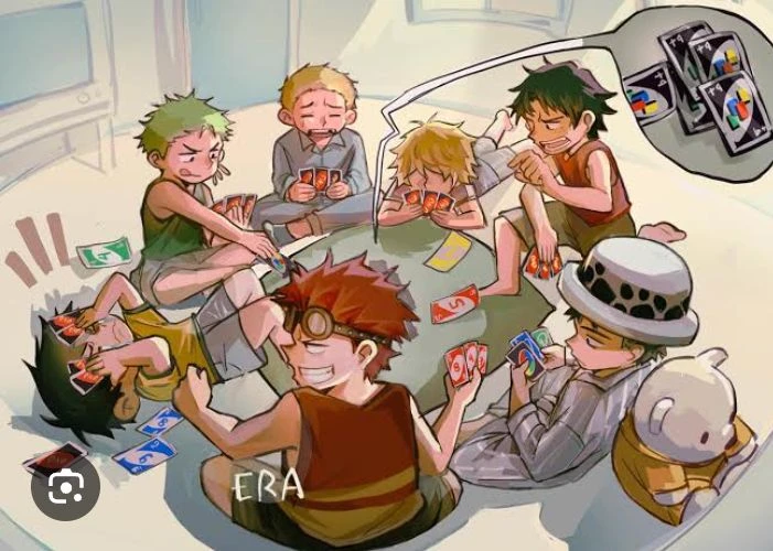 Luffy, Zoro, Sanji, Kid, Sabo, Ace, Law (their adoptive sons!) thumbnail