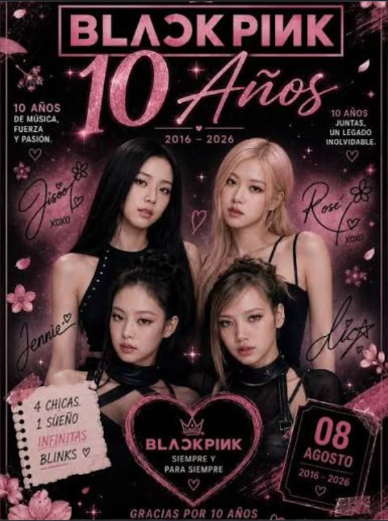 BLACKPINK invite you to their 10th anniversary in Korea and invite your friends thumbnail