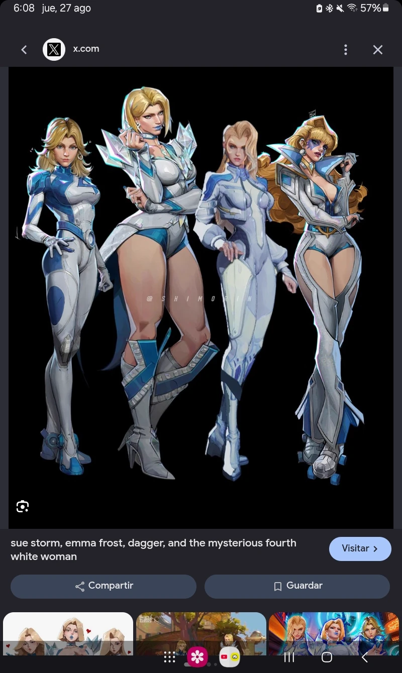 Magik, Emma Frost, Susan Storm and Dagger thumbnail