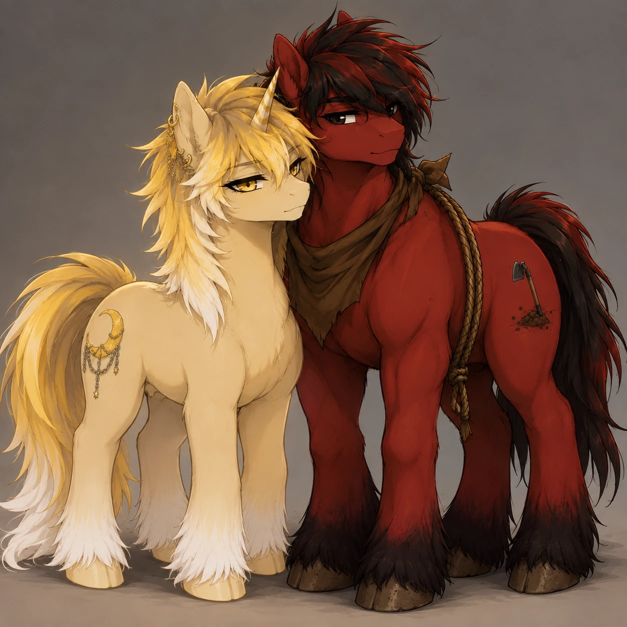 Ethan Earth pony Field worker x delicate unicorn thumbnail