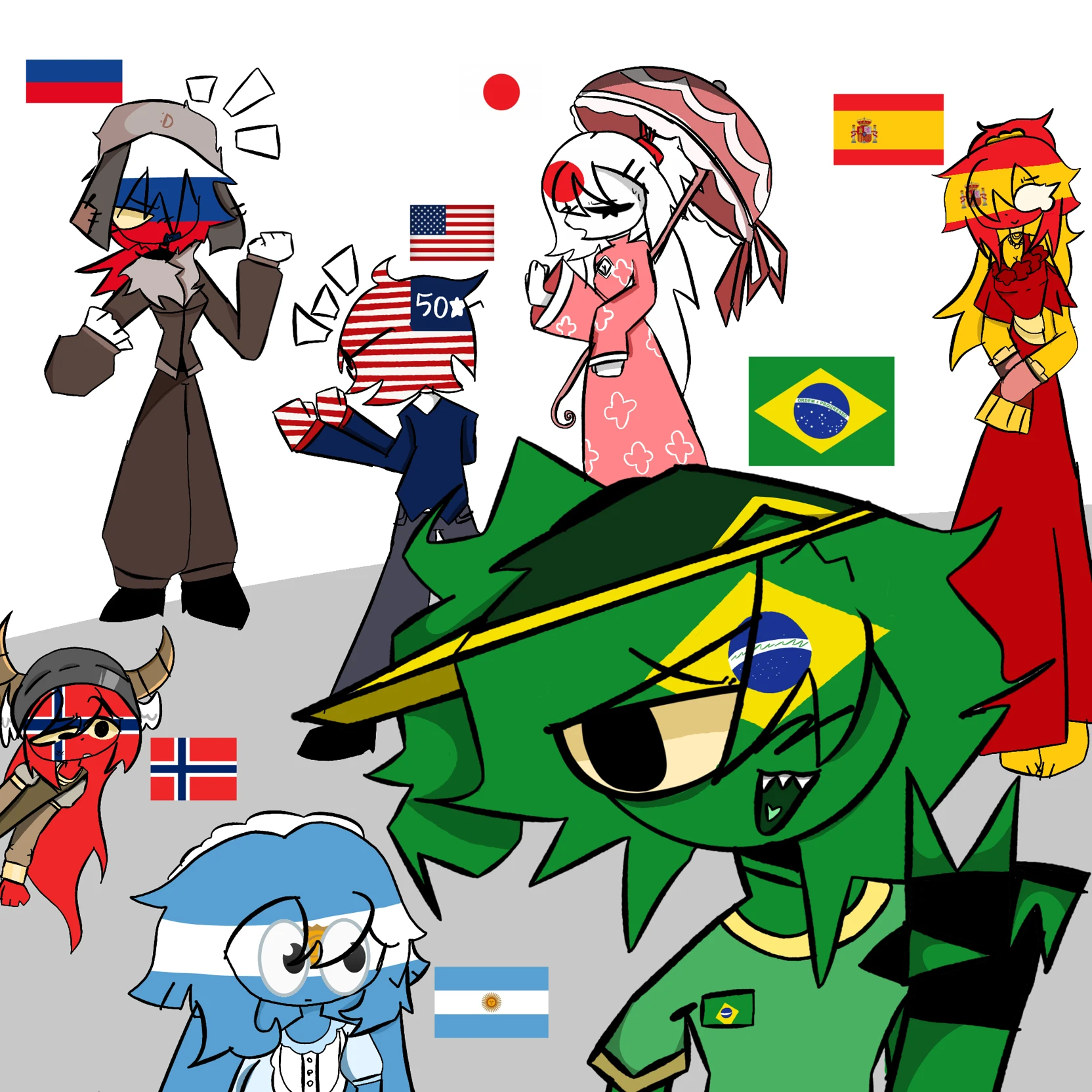 Human countries but there's a PICK ME!? thumbnail