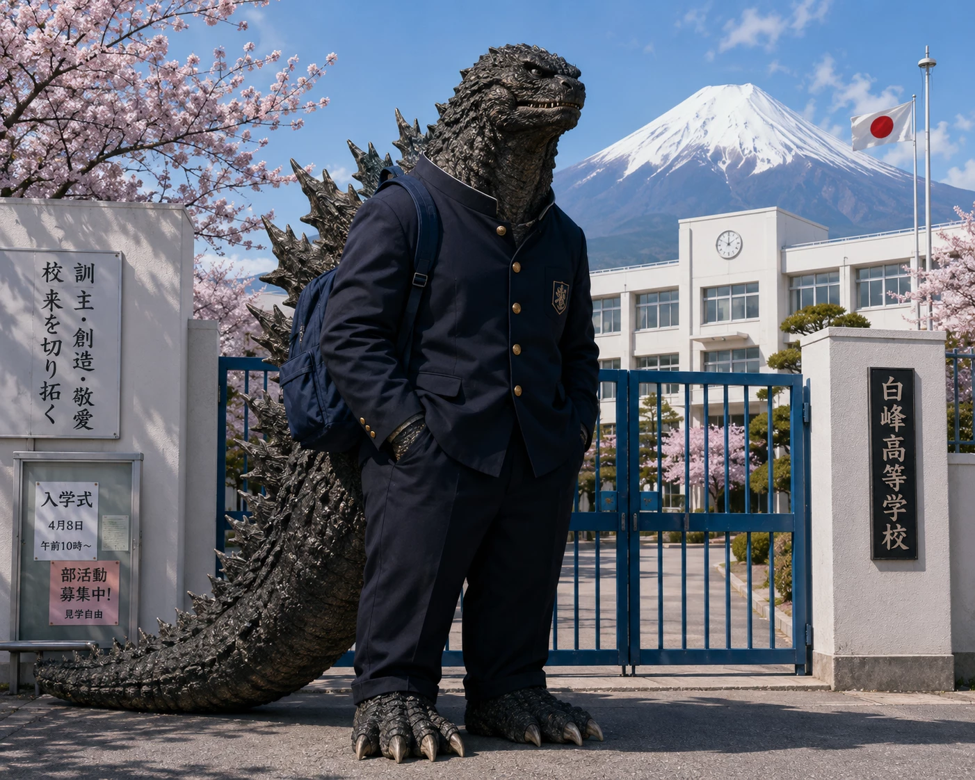 𝙆𝘼𝙄𝙅𝙐 𝙃𝙄𝙂𝙃 or Godzilla goes to school thumbnail