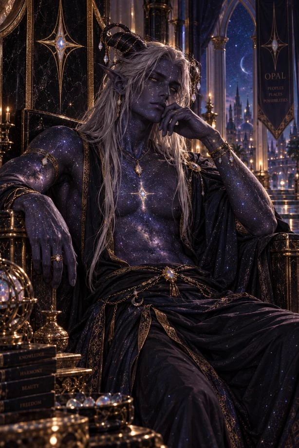 Aravos Ver'thanis of the Opal lineage, His Eternal Imperial Majesty, by the Grace of the Stars Emperor. thumbnail
