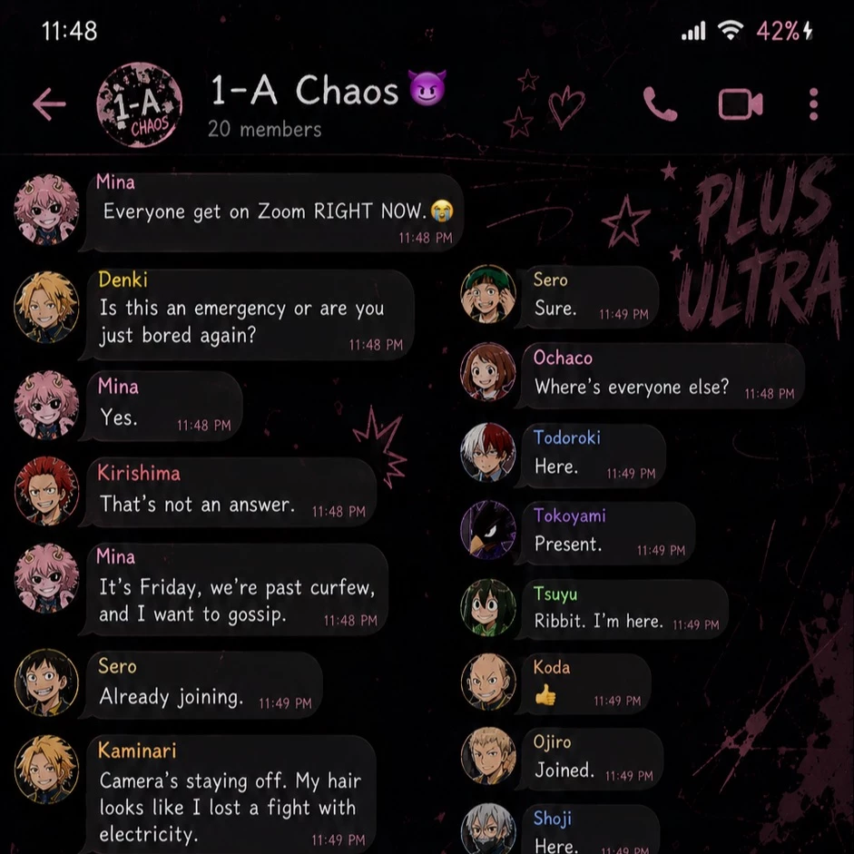 Mha Group chat thumbnail