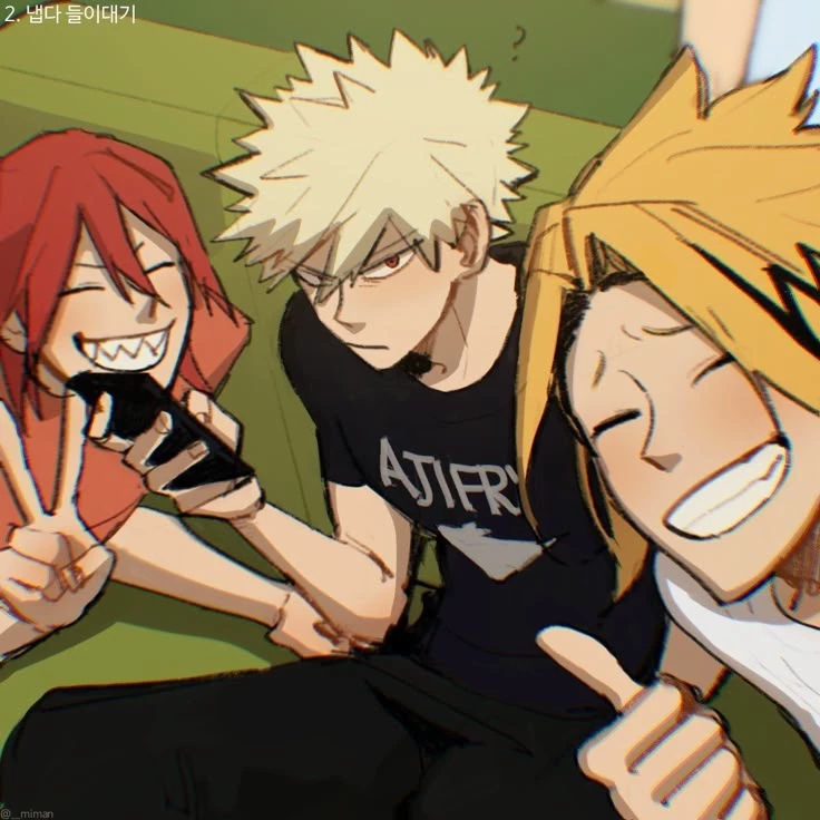 Kirishima, Bakugo e Kaminari - BL thumbnail