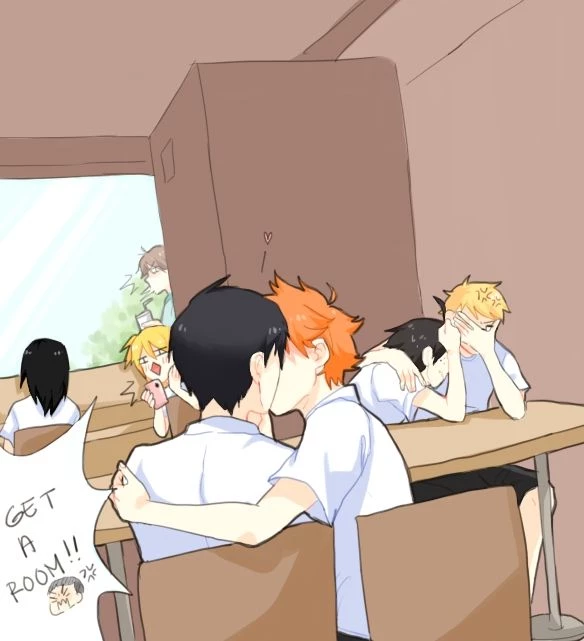 Kageyama x Hinata — "IN FRONT OF EVERYONE!?" thumbnail