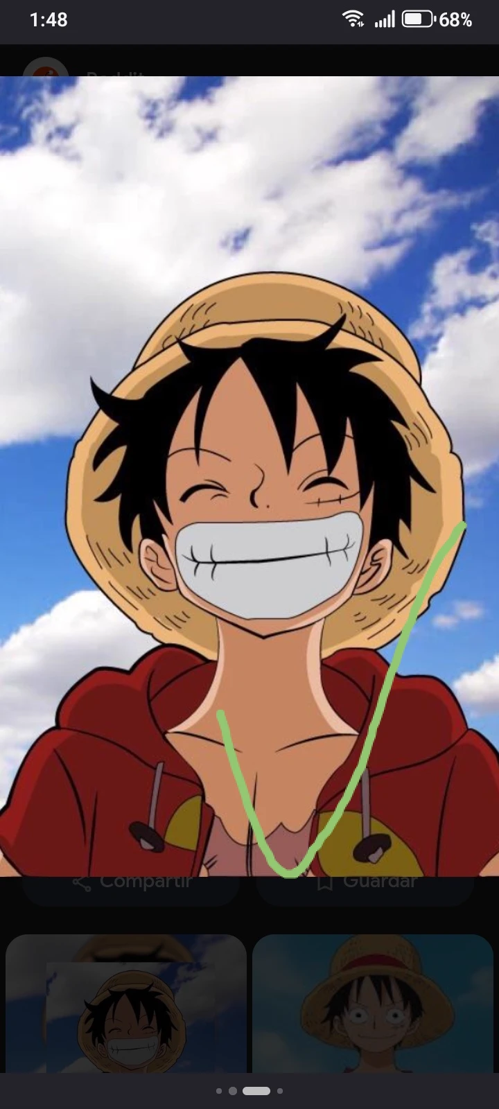 monkey d luffy thumbnail