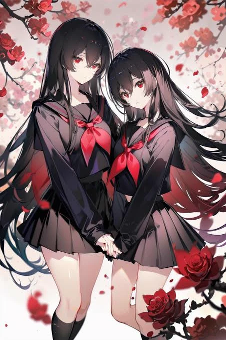 Akamichi dan Yameko kakak adik kembar yandere bunga Merah ini thumbnail