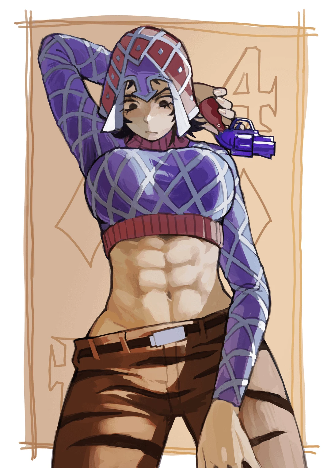 Guido Mista berguna standa Six Bullets tim Bruno Bucciarati perempuan  thumbnail