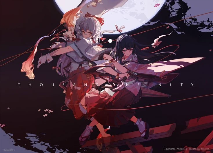 🌙💫 Kaguya And Mokou 💢🔥 thumbnail