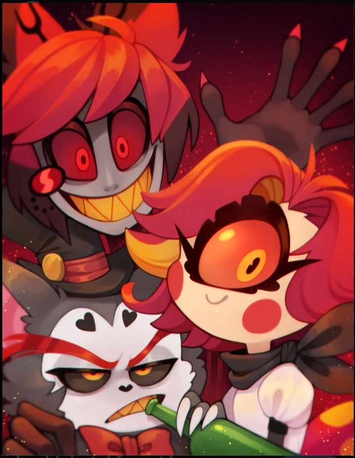 hazbin hotel men's sleepover thumbnail