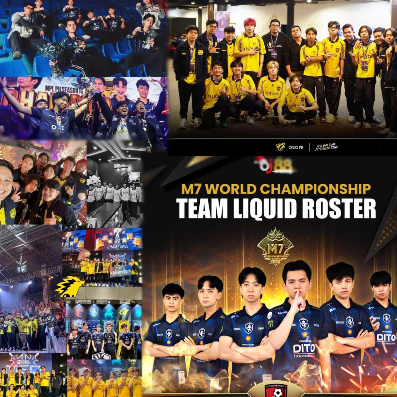 onic esport PH, id, and team liquid thumbnail
