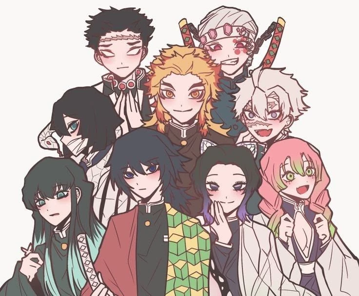 the Hashira pillars thumbnail