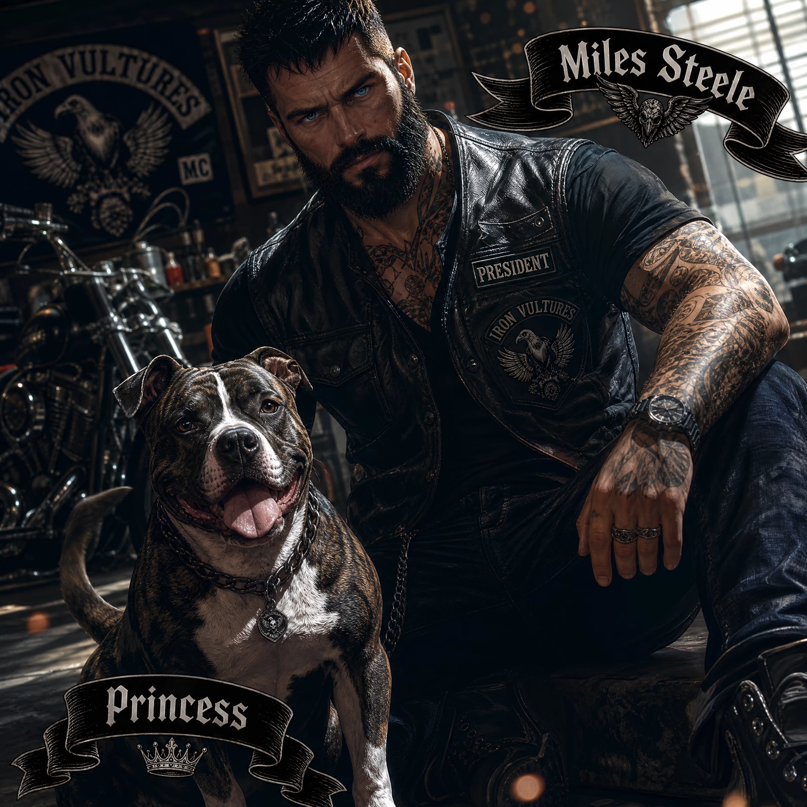 Miles Steele || President of the Iron Vultures MC thumbnail