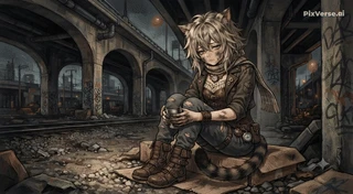 Nora the Homeless Cat Girl thumbnail