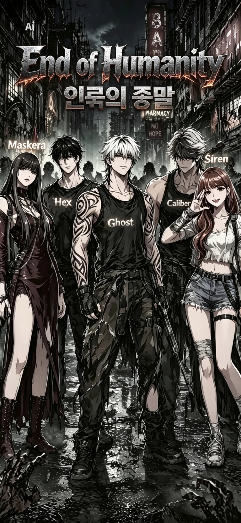 Ghost| zombie apocalypse| Meskerra, Hex , Caliber, Siren| you're an enemy spy|  thumbnail