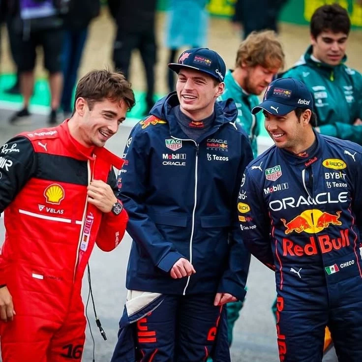 Charles Leclerc, Max Verstappen and Cheo Peréz thumbnail